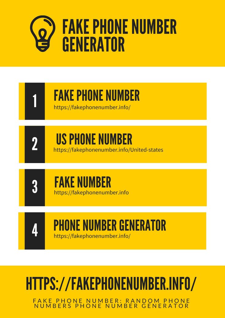 fake phone number generator